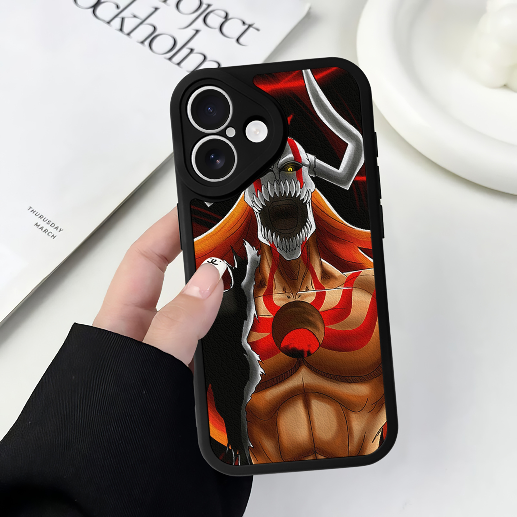 （画像用） ブリーチ BLEACH 【iPhone 16シリーズ対応】シリコンスマホケース（レザー調） 材質：シリコン